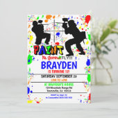 Invitation de la fête du Paintball (Debout devant)