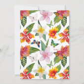 Invitation de la Fête du papillon tropical (Dos)