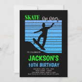 Invitation de la fête du Patinage Vert et Bleu (Devant)