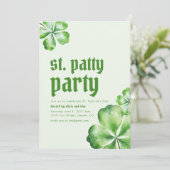 Invitation de la fête du Patty Day de St. Patrick (Debout devant)