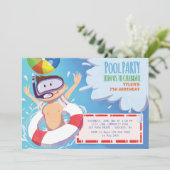 Invitation de la fête du petit garçon (Debout devant)