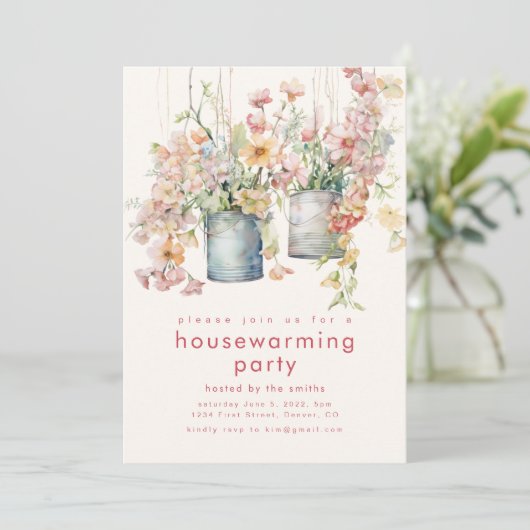 Invitation de la fête du printemps (Debout devant)