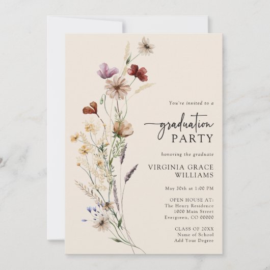 Invitation de la fête du printemps (Devant)