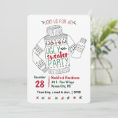 Invitation de la fête du pull moche (Debout devant)