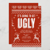 Invitation de la fête du pull moche (Devant / Derrière)