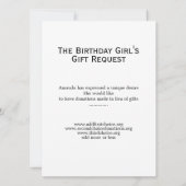 Invitation de la fête du pyjama (Dos)