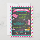 Invitation de la fête du pyjama (Devant)