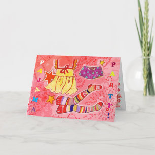 Invitation de la fête du pyjama