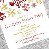 invitation de la fête du pyjama adulte