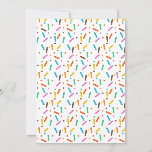 Invitation de la fête du pyjama de Donut (Dos)