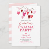 Invitation de la fête du pyjama de la Saint-Galent (Devant / Derrière)