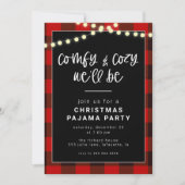 Invitation de la fête du pyjama de Noël (Devant)