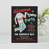 Invitation de la fête du pyjama de Noël (Debout devant)