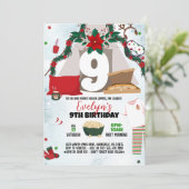 Invitation de la fête du pyjama de Noël (Debout devant)