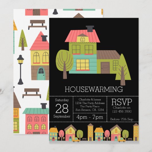 Invitation de la fête du réchauffement de la maiso (Devant / Derrière)