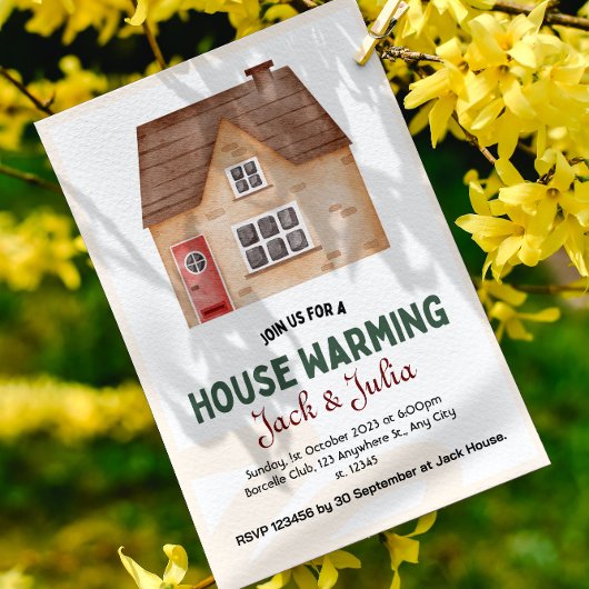 Invitation de la Fête du réchauffement de la maiso