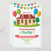 Invitation de la fête du réchauffement du foyer (Devant / Derrière)