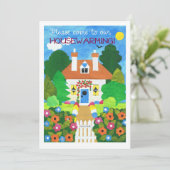 Invitation de la fête du réchauffement du foyer (Debout devant)