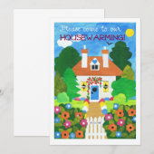 Invitation de la fête du réchauffement du foyer (Devant / Derrière)