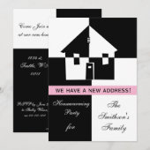 Invitation de la fête du réchauffement du foyer (Devant / Derrière)