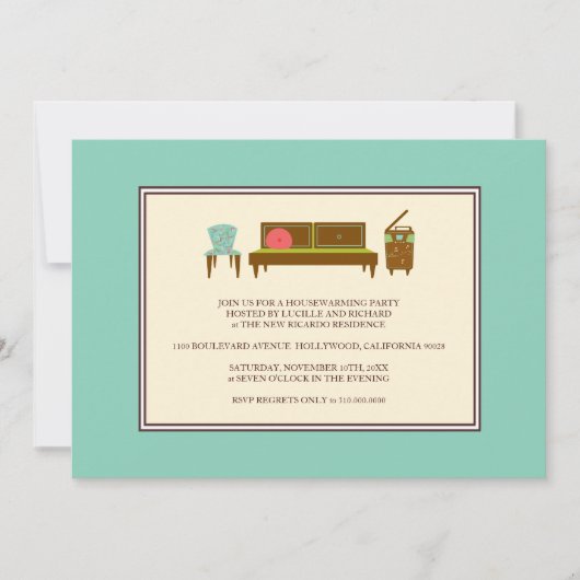 Invitation de la fête du réchauffement du foyer (Devant)