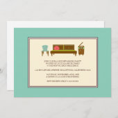 Invitation de la fête du réchauffement du foyer (Devant / Derrière)