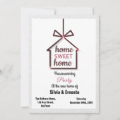 Invitation de la fête du réchauffement du foyer (Devant)