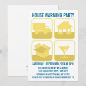 Invitation de la fête du réchauffement du foyer (Devant / Derrière)