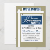 Invitation de la fête du réchauffement du foyer (Devant / Derrière)