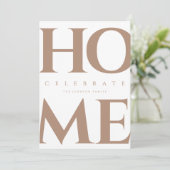 Invitation de la fête du réchauffement du foyer av (Debout devant)