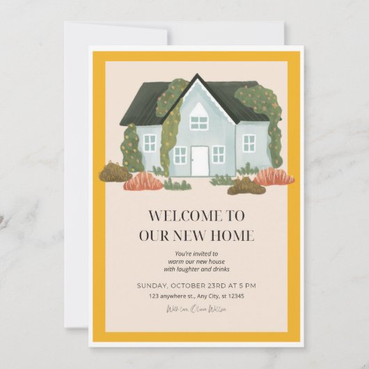 Invitation de la fête du réchauffement du foyer, I (Devant)