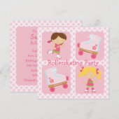 Invitation de la fête du Rollerskating Four Carré  (Devant / Derrière)