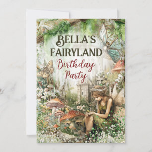 Invitation de la Fête du royaume enchantée Fairyla