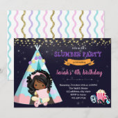 Invitation de la fête du sommeil afro-américaine (Devant / Derrière)