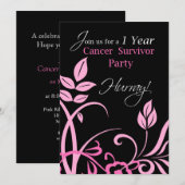 Invitation de la fête du survivant du cancer penda (Devant / Derrière)