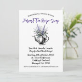 Invitation de la fête du thé à base de plantes de  (Debout devant)