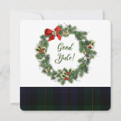 Invitation de la fête du thé de l'après-midi écoss (Dos)