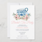 Invitation de la fête du thé douche nuptiale (Devant)