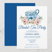 Invitation de la fête du thé douche nuptiale (Devant / Derrière)