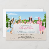 Invitation de la fête du thé nuptial (Devant / Derrière)