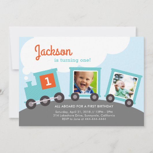 Invitation de la fête du Train de photos (Devant)