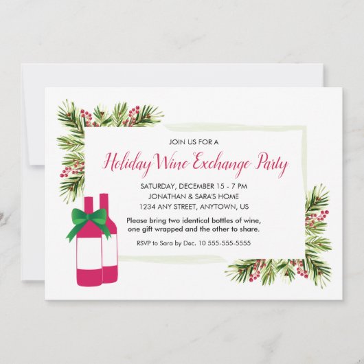 Invitation de la Fête du Vin (Devant)