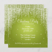 Invitation de la fête Élégante chute de la chaux é (Devant / Derrière)