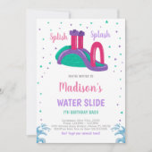 Invitation de la fête Eté pour Filles (Devant)