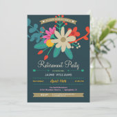 Invitation de la fête florale de retraite (Debout devant)