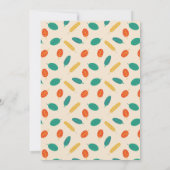 Invitation de la fête florale de retraite (Dos)