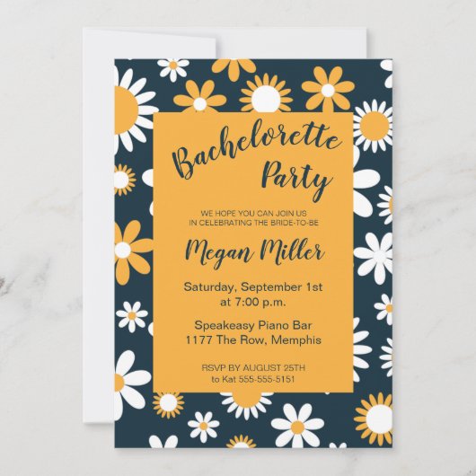 Invitation de la fête florale moderne (Devant)