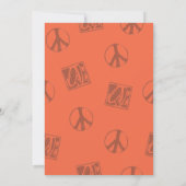 Invitation de la fête hippie des années 60 (Dos)