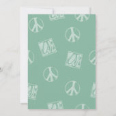 Invitation de la fête hippie des années 60 (Dos)