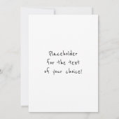 Invitation de la fête : La grenouille vous invitat (Dos)